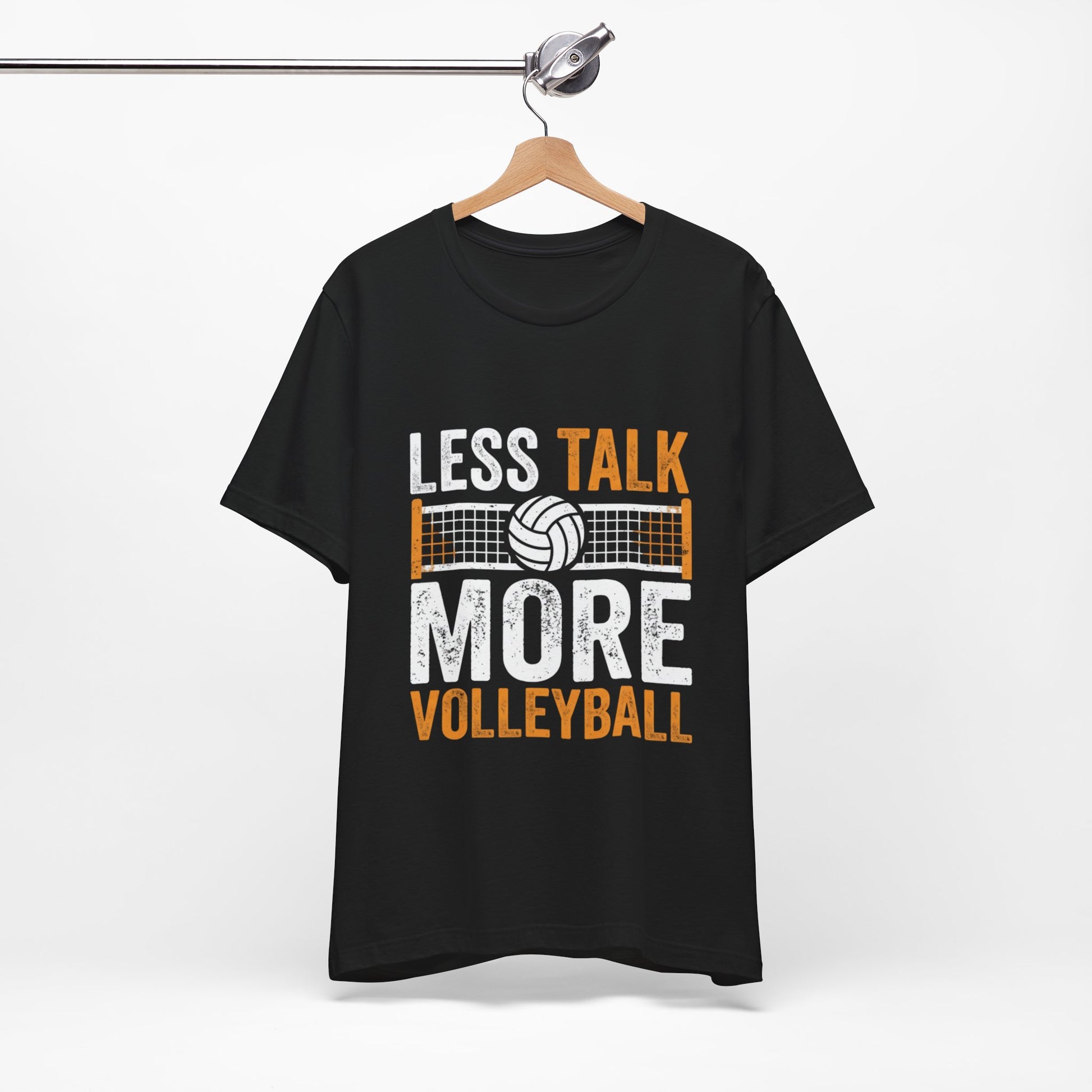 Volleyball motivation statement printed on t-shirt front