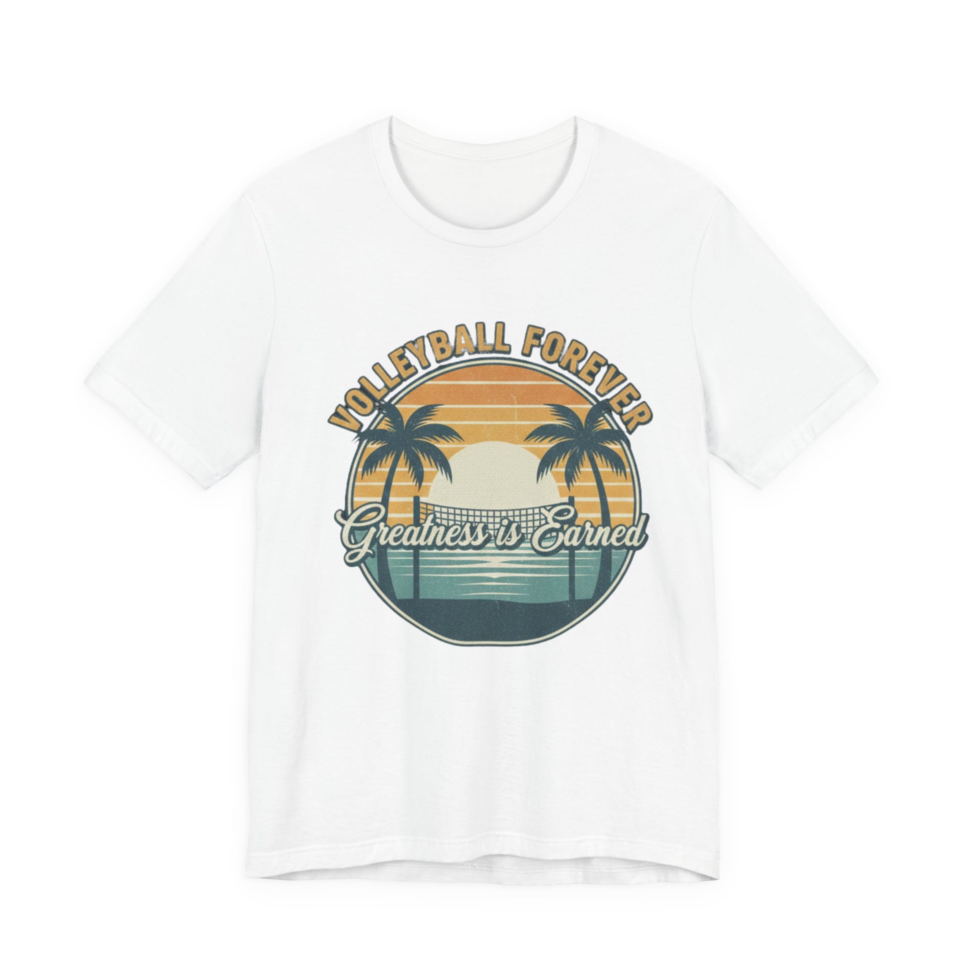 Volleyball Forever bold typography t-shirt design