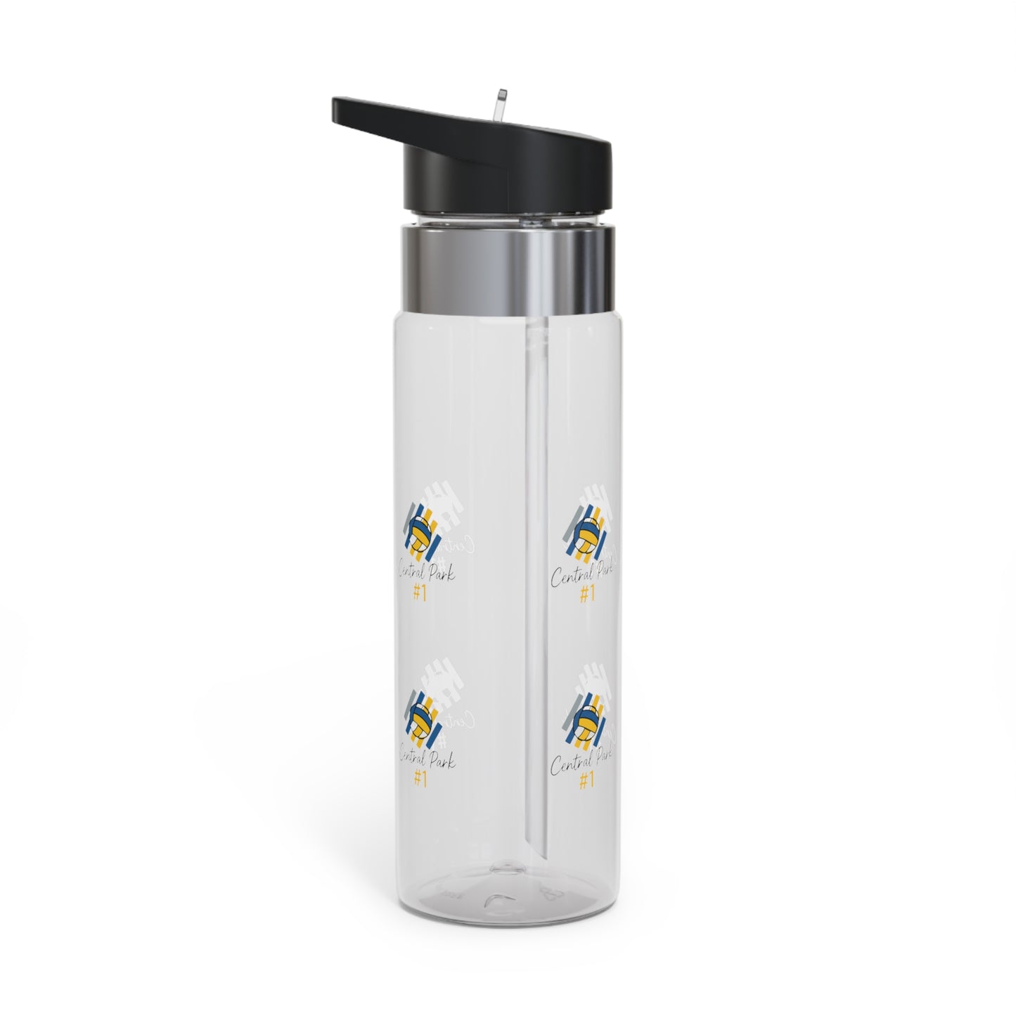Active lifestyle bottle with flip straw and lightweight body