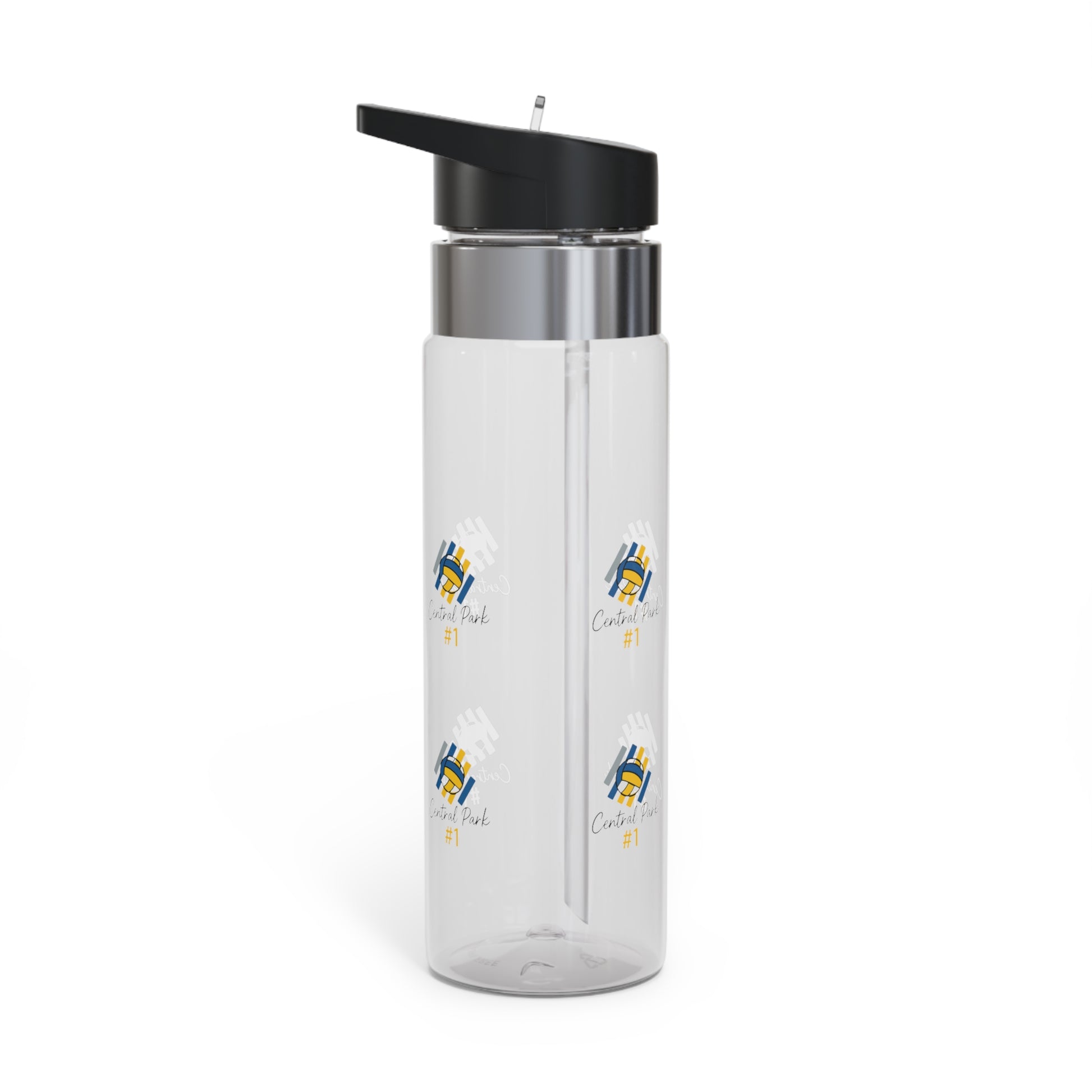 Active lifestyle bottle with flip straw and lightweight body