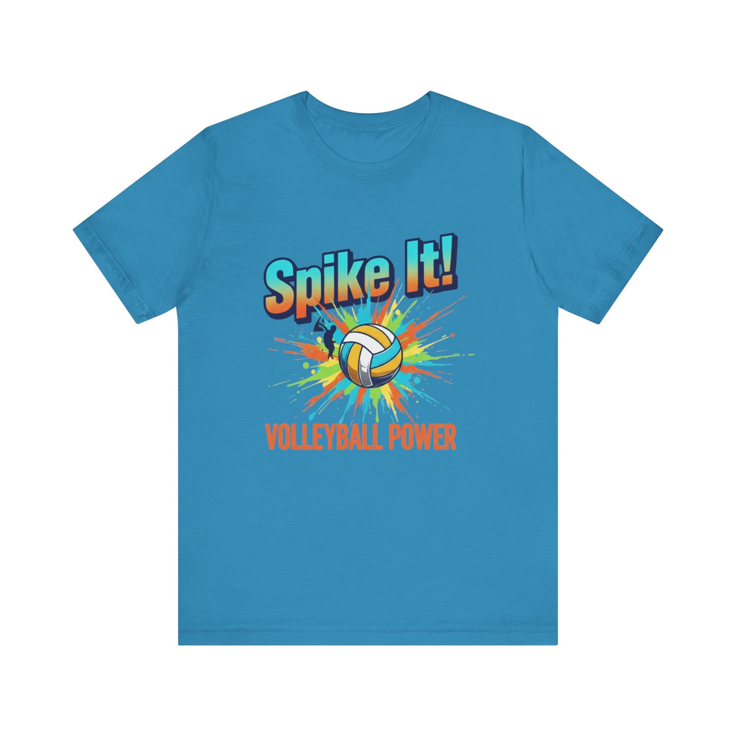 Vibrant Spike It volleyball shirt perfect for players and beach volleyball fans