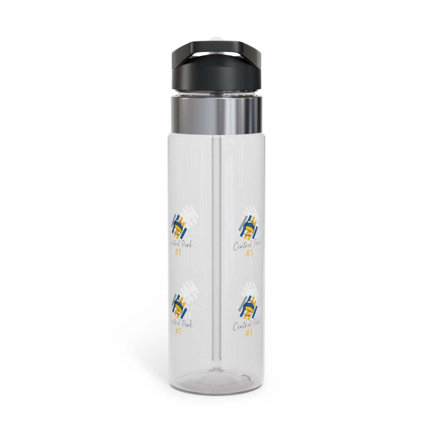Central Park volleyball 20oz Tritan sport bottle with flip straw