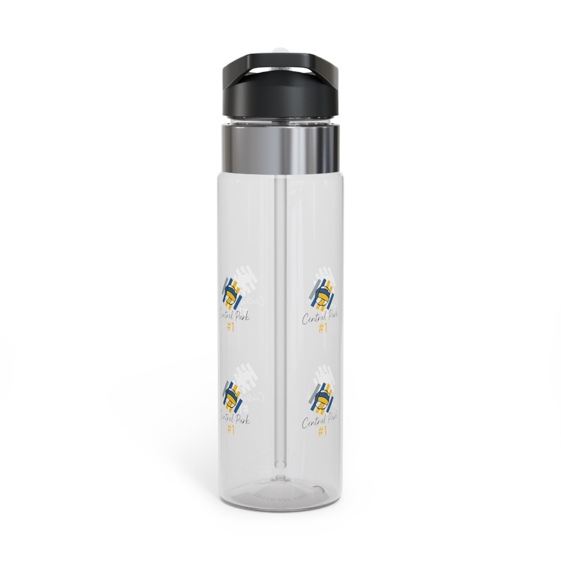 Central Park volleyball 20oz Tritan sport bottle with flip straw
