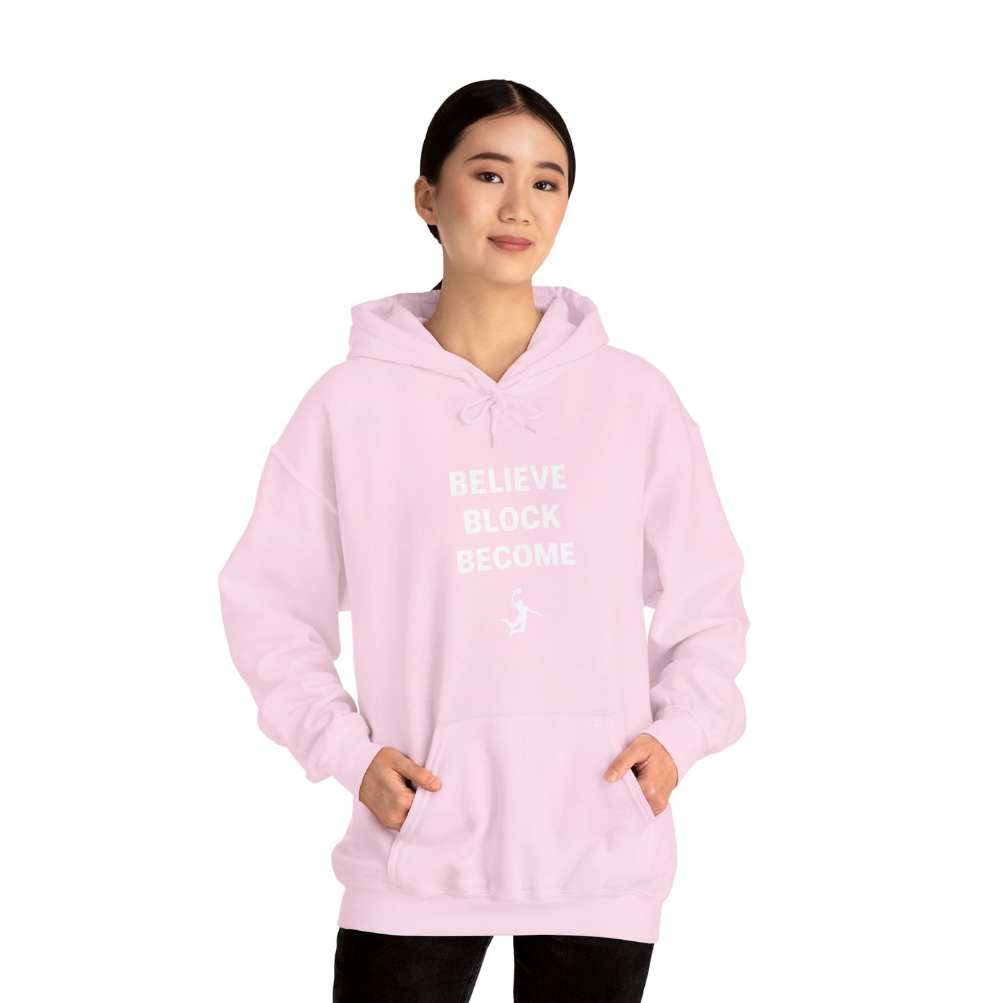 Motivational sports hoodie with three-word bold design