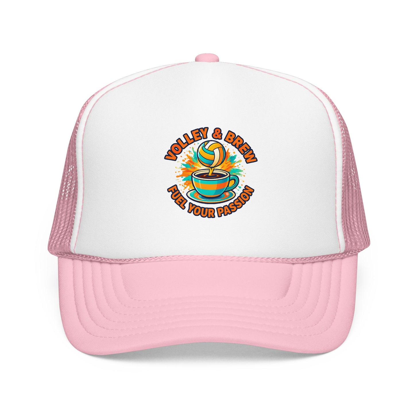 Volley and Brew text with casual athletic style