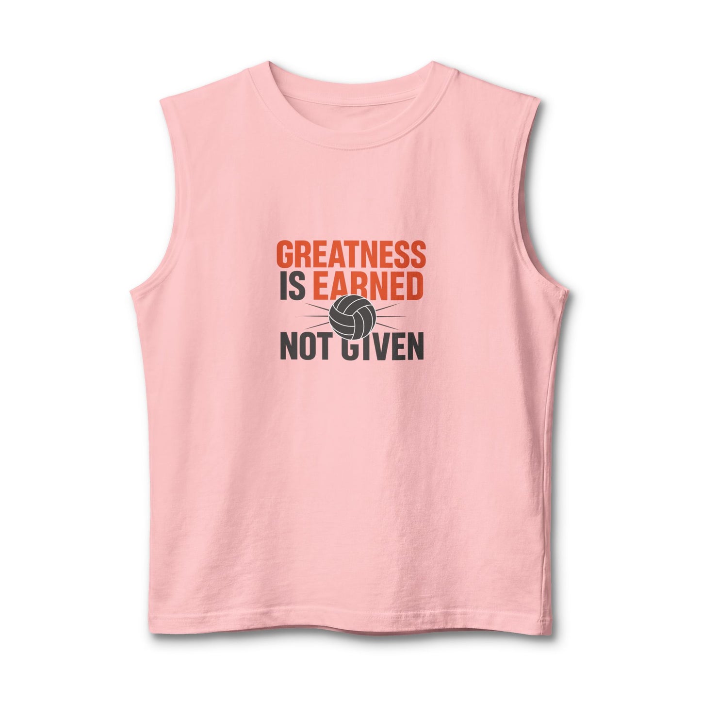 Inspirational athlete quote muscle tank graphic