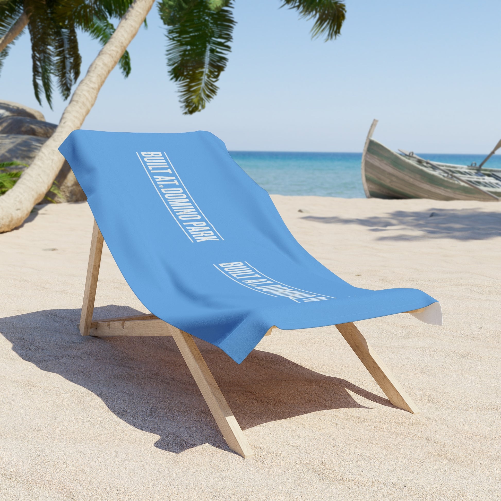 New York volleyball beach towel inspired by Domino Park