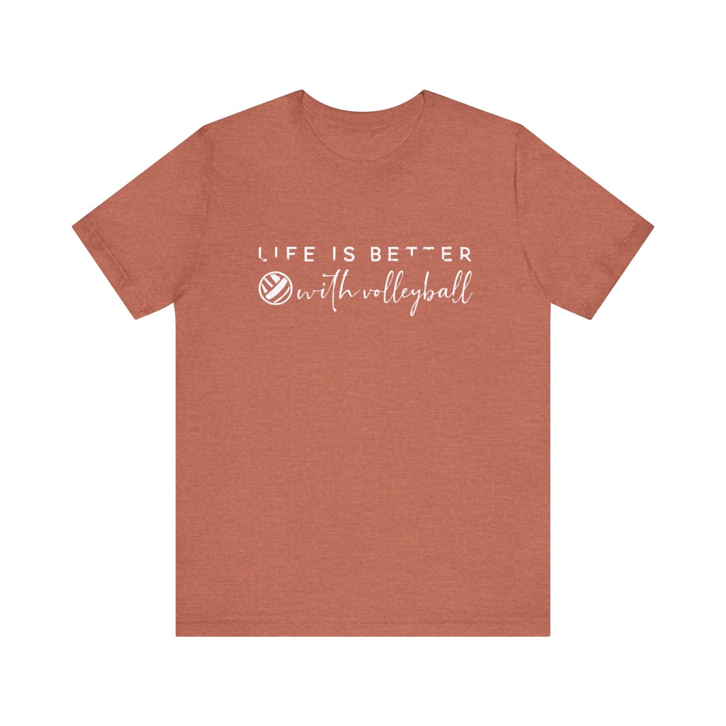 Volleyball slogan tee in casual style