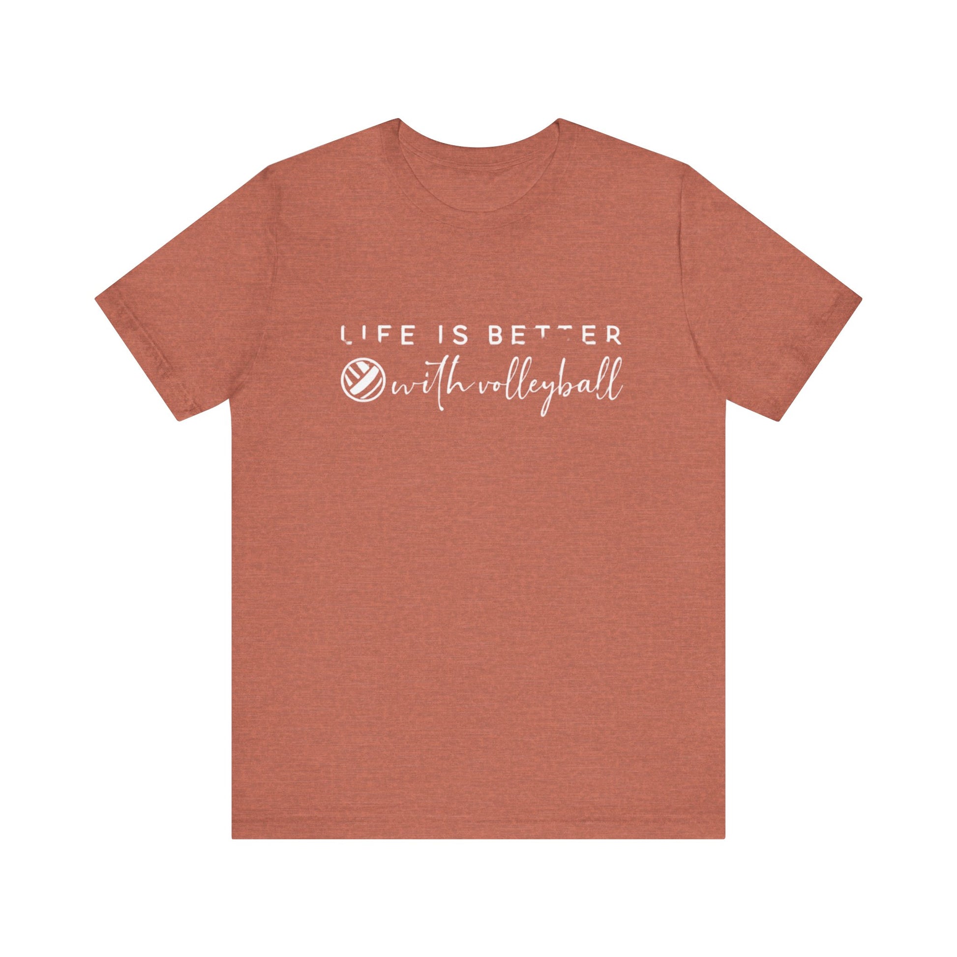 Volleyball slogan tee in casual style