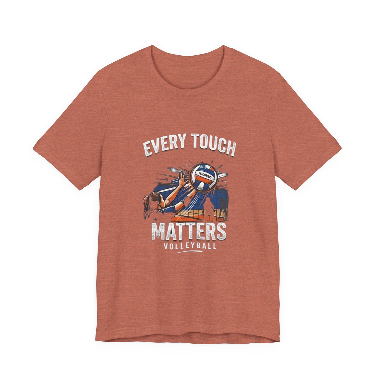 Every Touch Matters Pass Set Hit Repeat volleyball text design