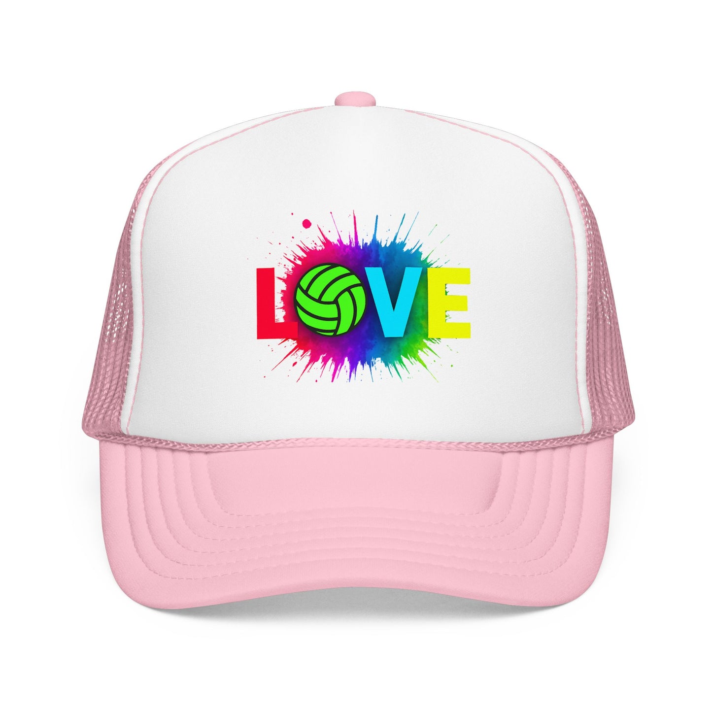 Simple Love athletic text hat design