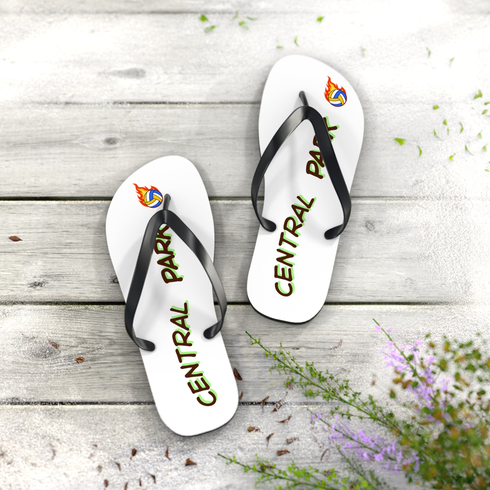 Volleyball sandals inspired by Central Park volleyball