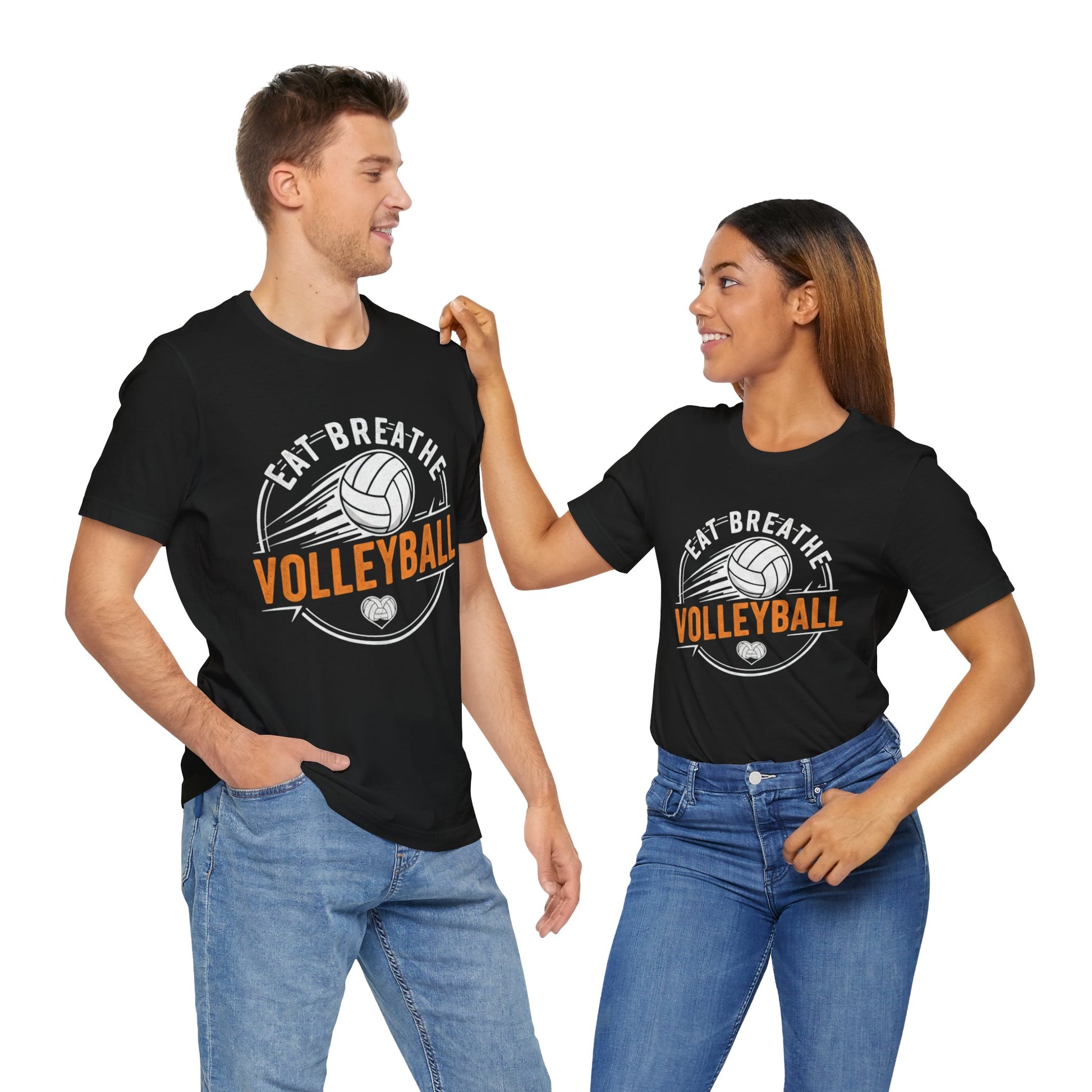Unisex volleyball graphic t-shirt