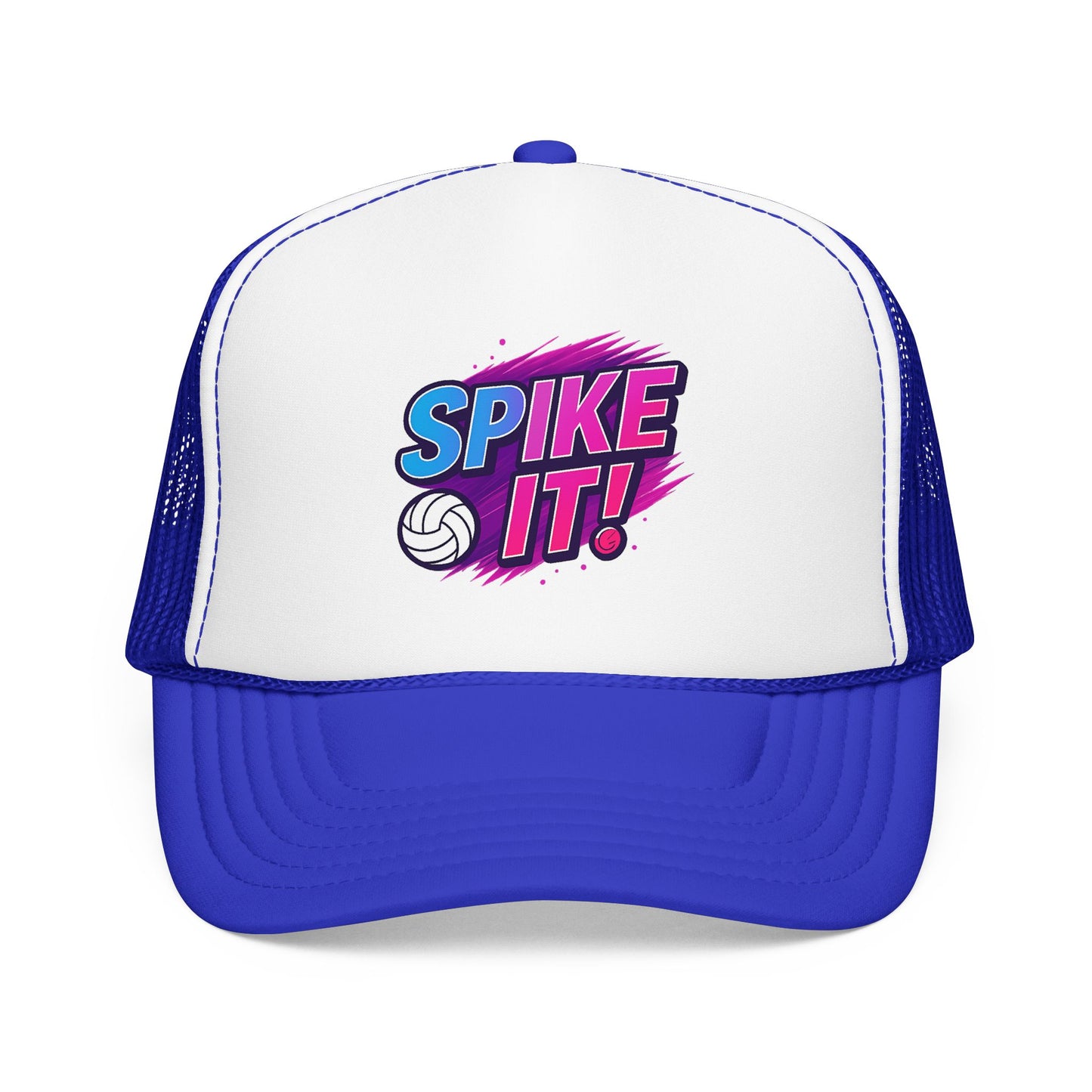 All caps Spike It bold lettering hat design