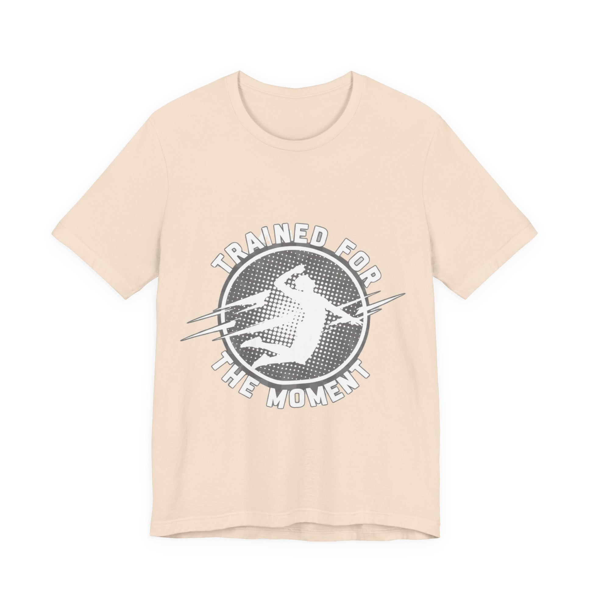 Volleyball mindset slogan Trained for the Moment shirt graphic