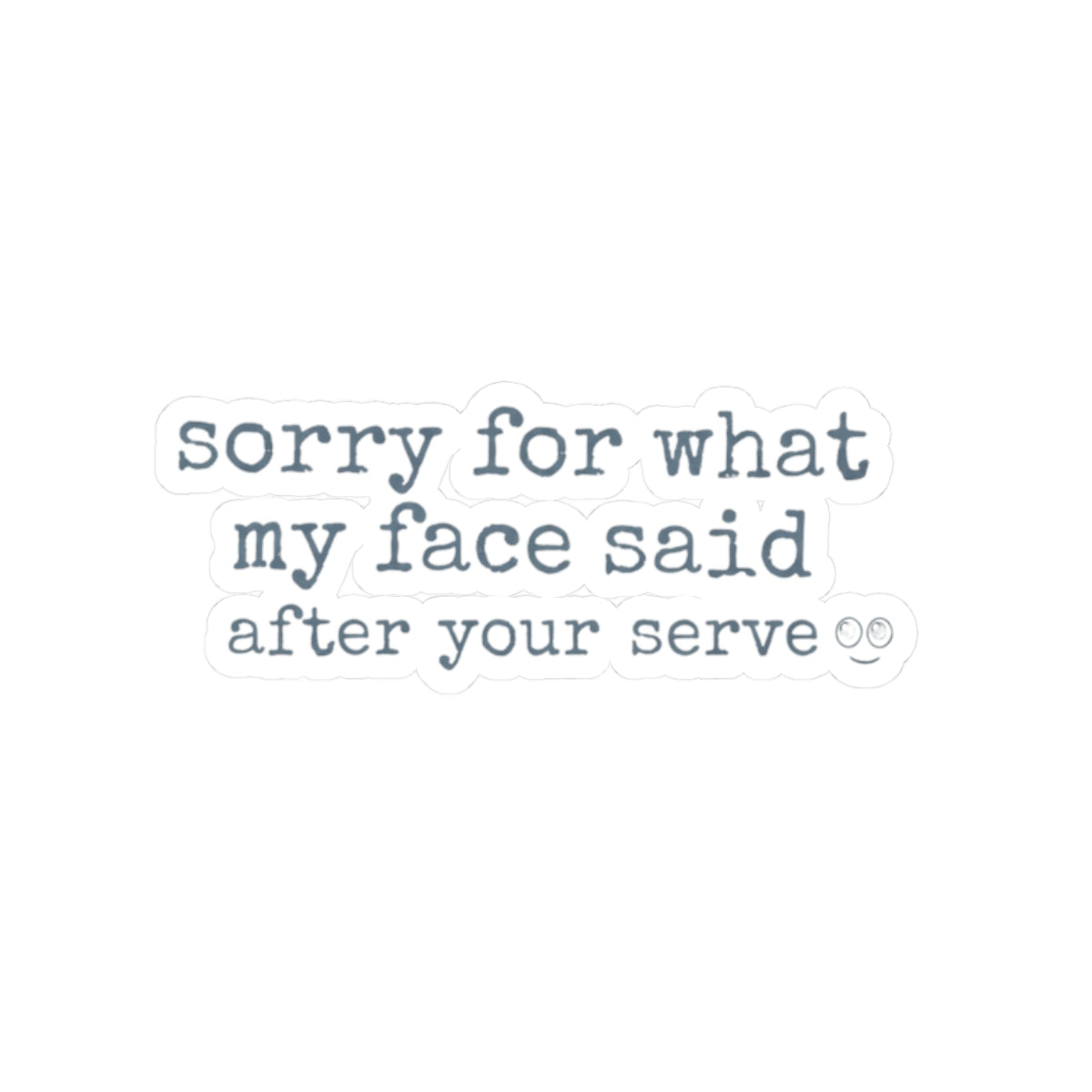 Volleyball humor sticker for athletes and fans