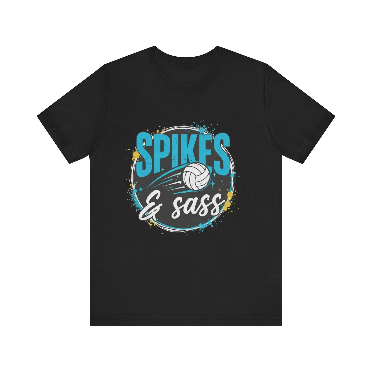 Spikes and Sass volleyball t-shirt design