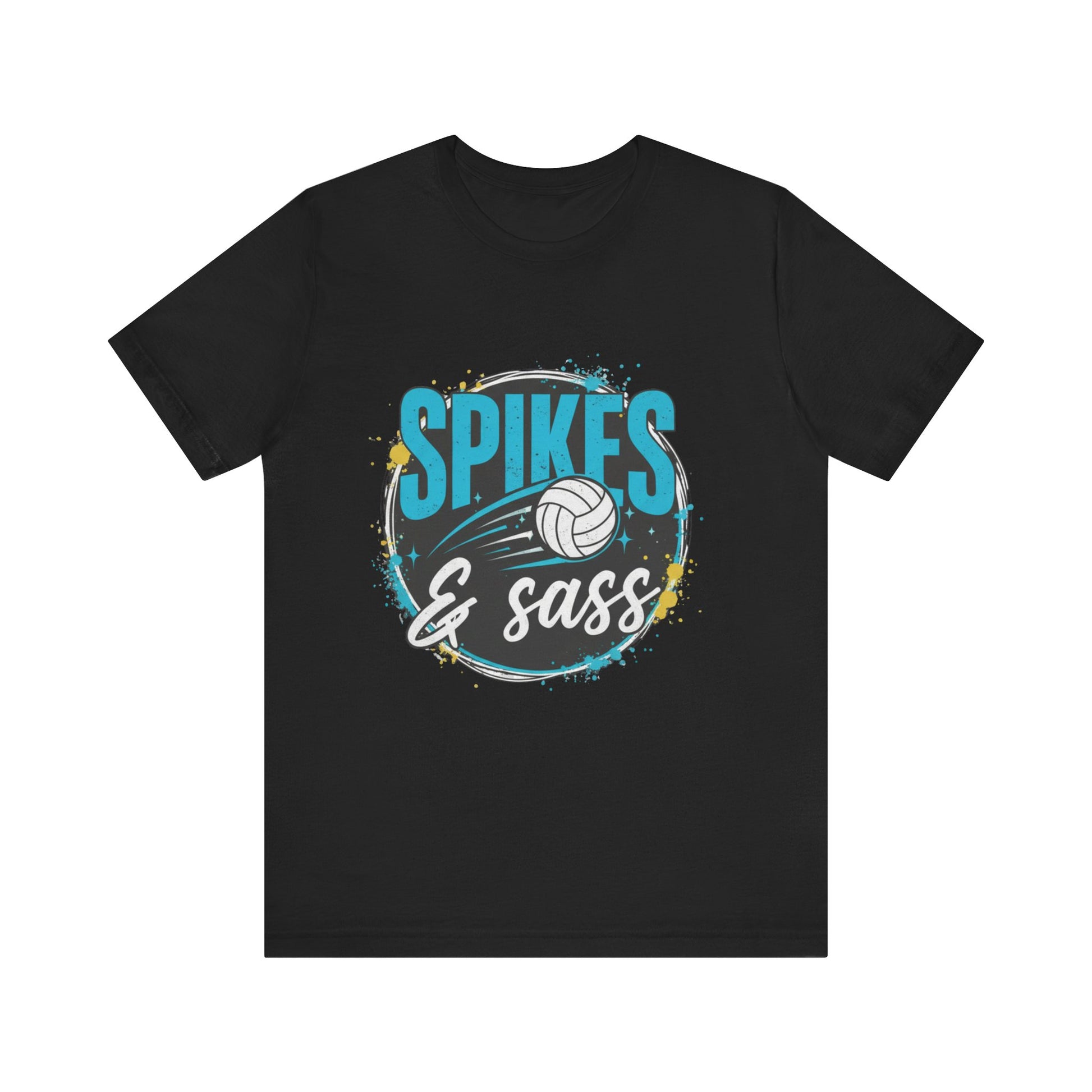 Spikes and Sass volleyball t-shirt design