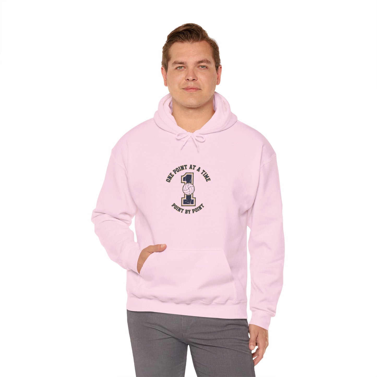 One Point at a Time athletic mindset hoodie graphic