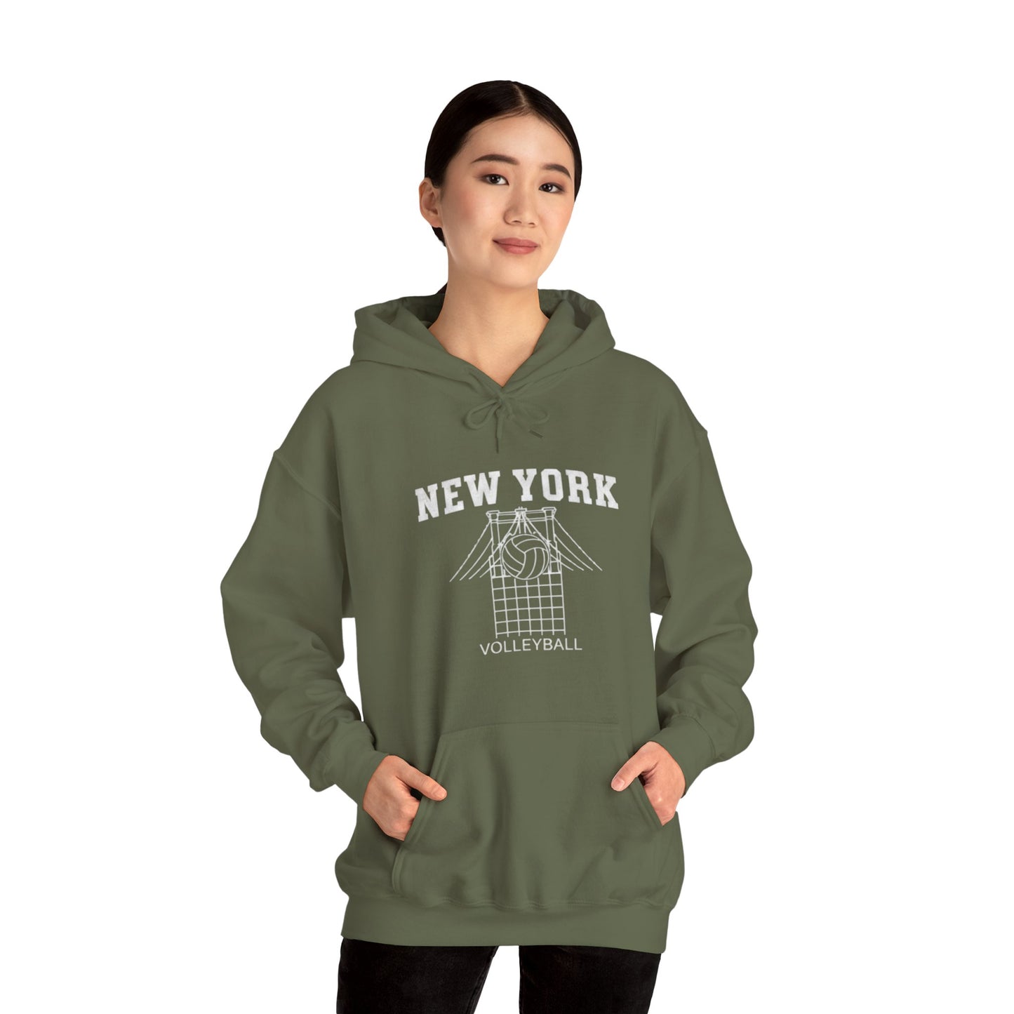 Bridge inspired volleyball hoodie for New York