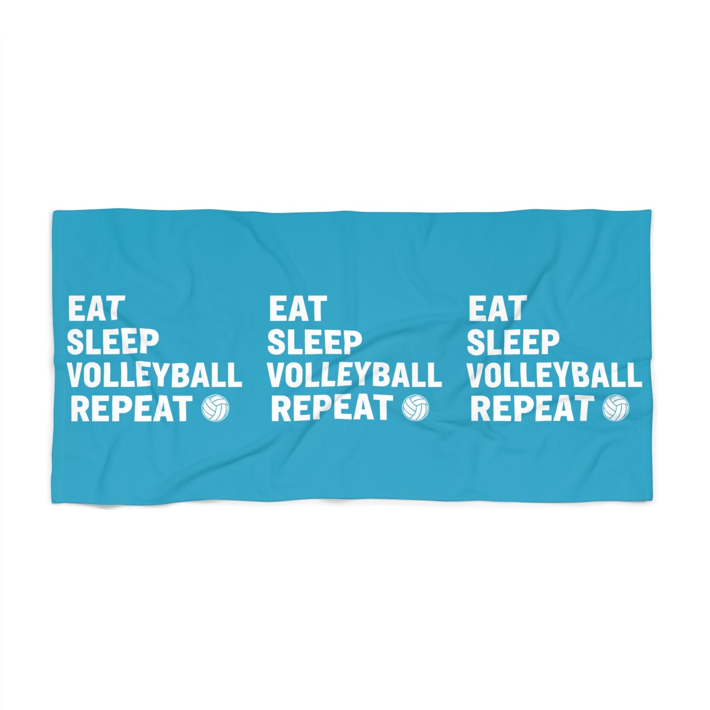 Funny volleyball towel with slogan