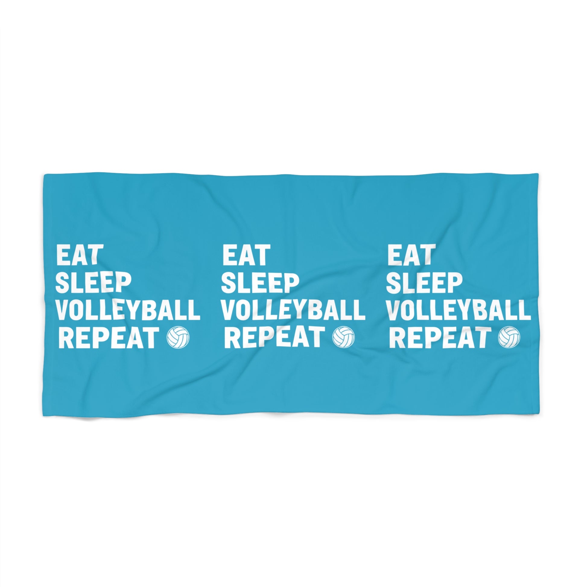 Funny volleyball towel with slogan