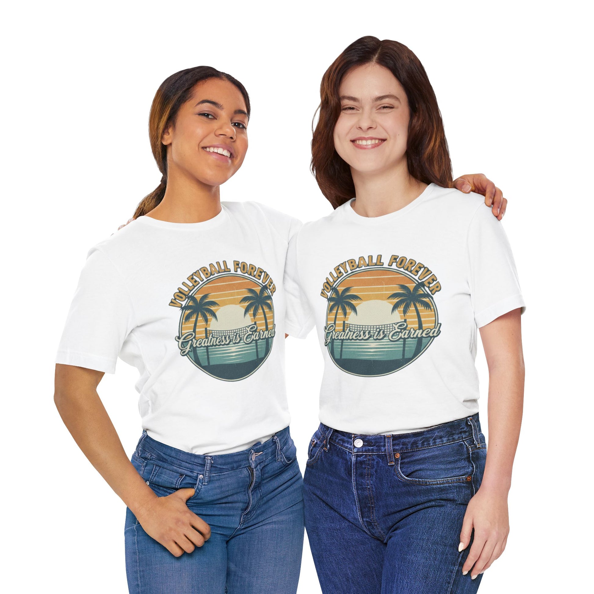 Timeless volleyball quote printed t-shirt