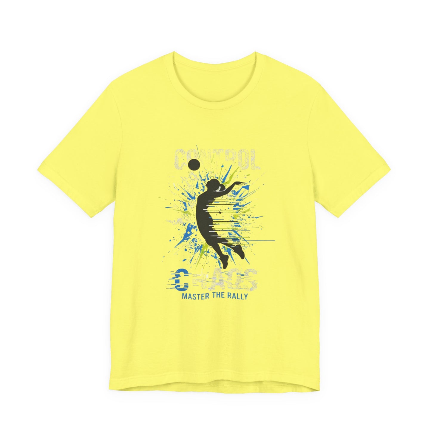 Volleyball focus slogan printed t-shirt design