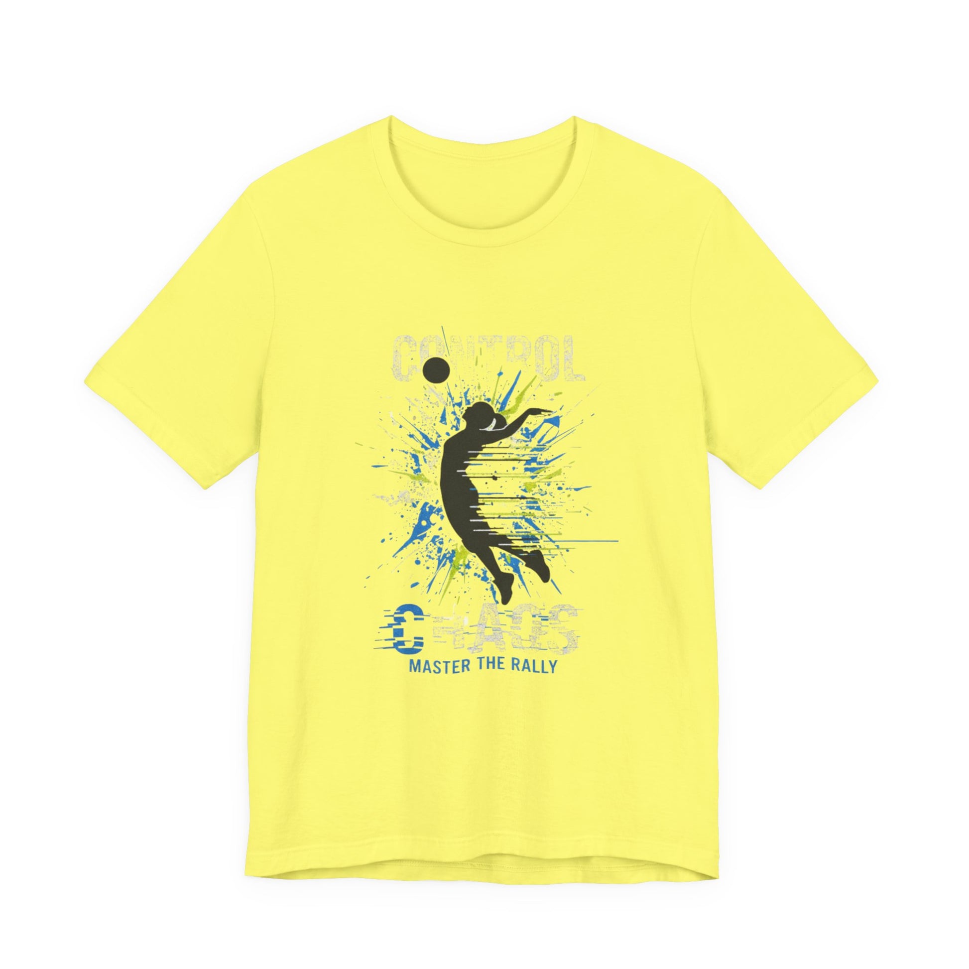 Volleyball focus slogan printed t-shirt design