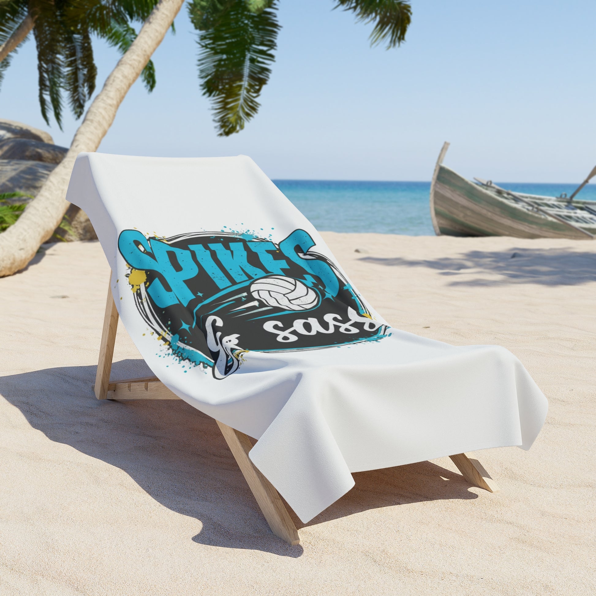 Spikes & Sass printed volleyball towel