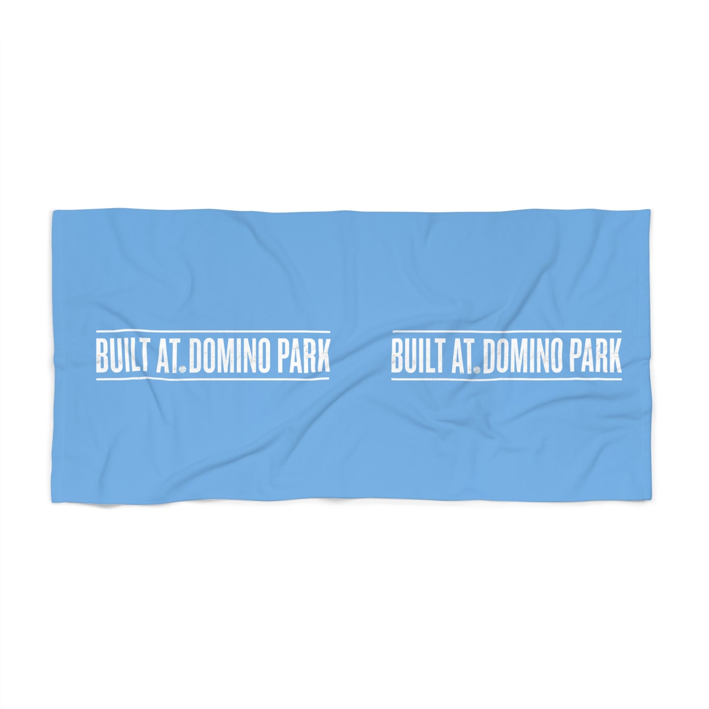 NYC volleyball culture text beach towel design
