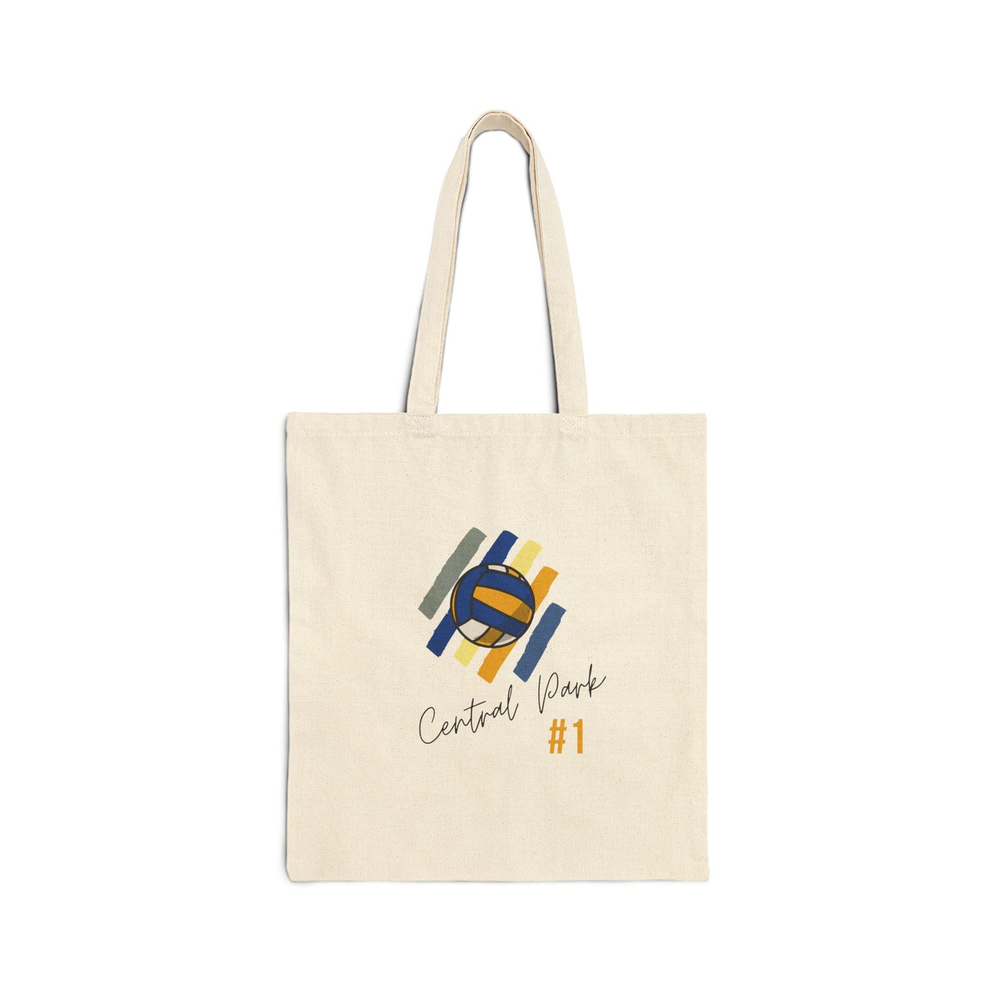 central park number one volleyball tote bag minimalist design