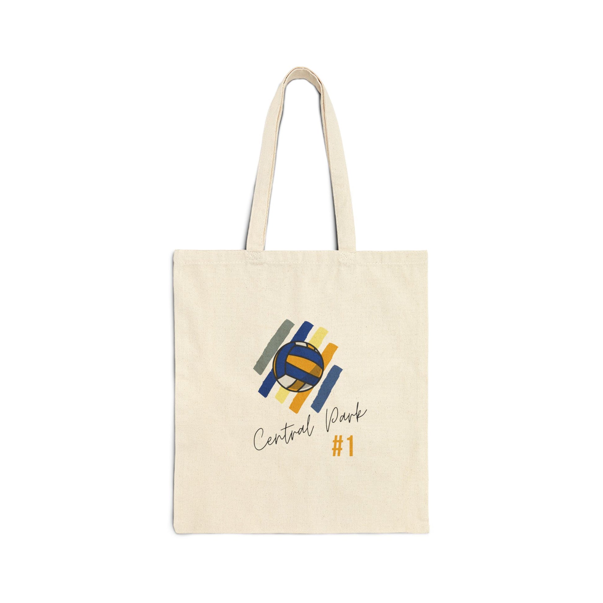central park number one volleyball tote bag minimalist design