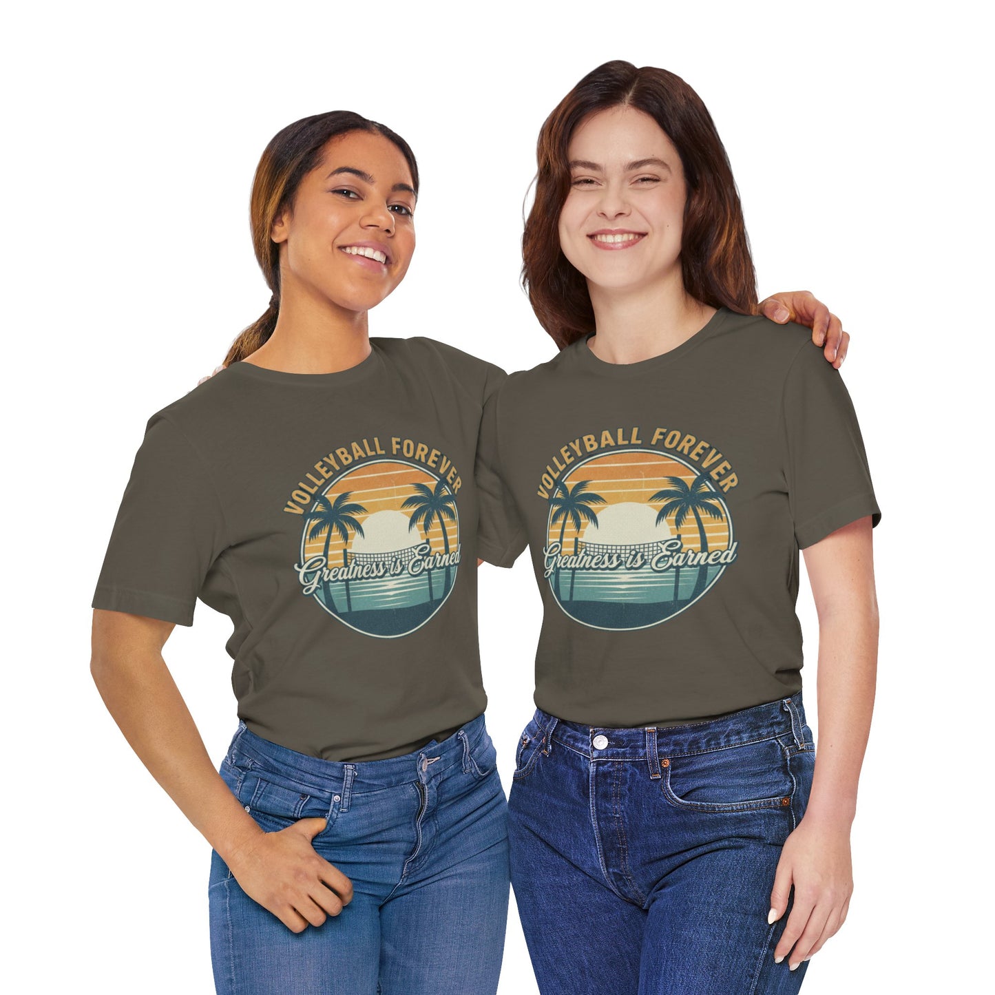 Volleyball Forever simple text t-shirt artwork