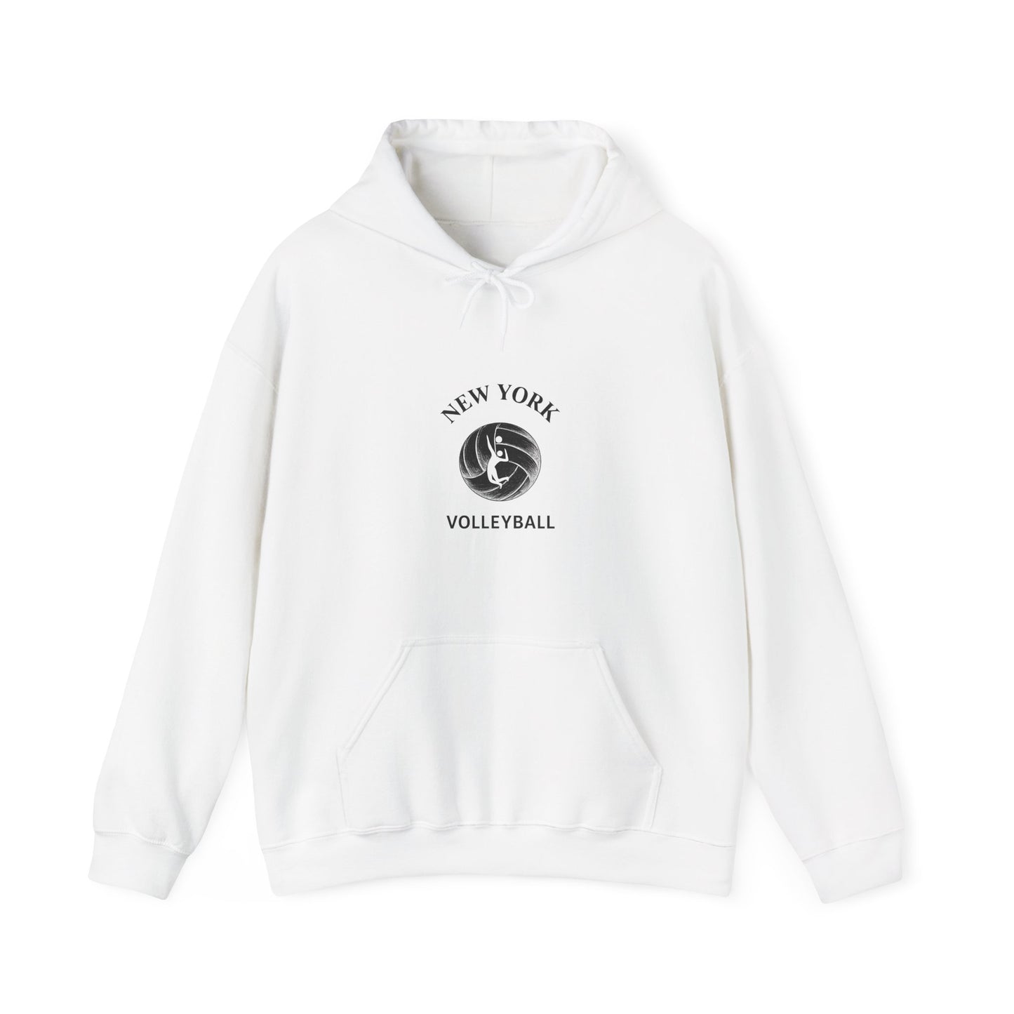Volleyball hoodie featuring NYC volleyball emblem