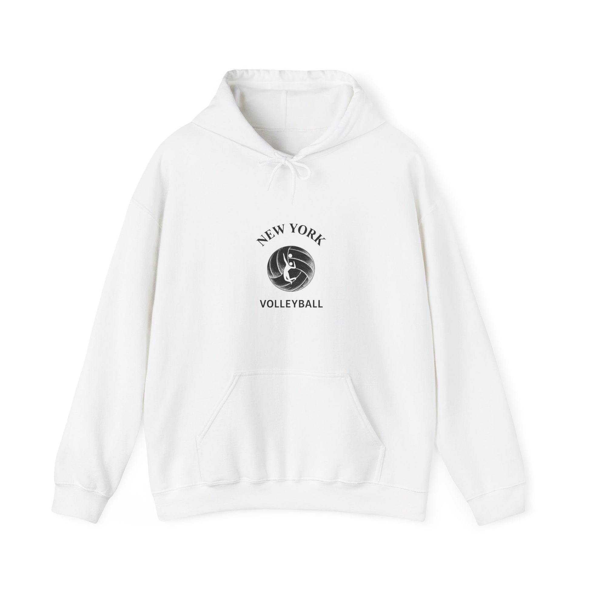 Volleyball hoodie featuring NYC volleyball emblem