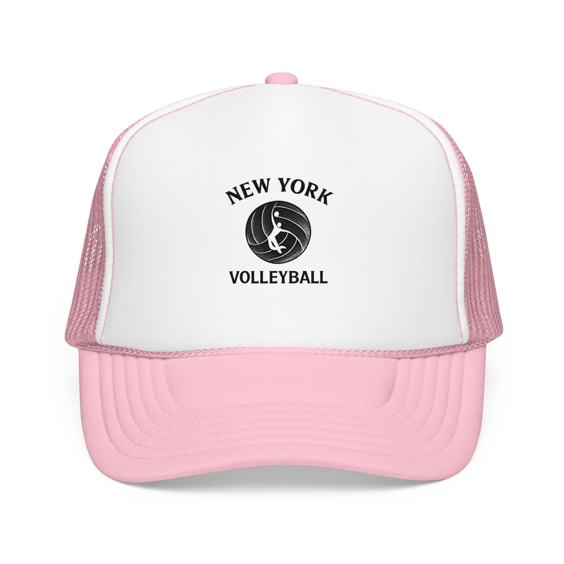 Volleyball graphic styled with New York statue influence