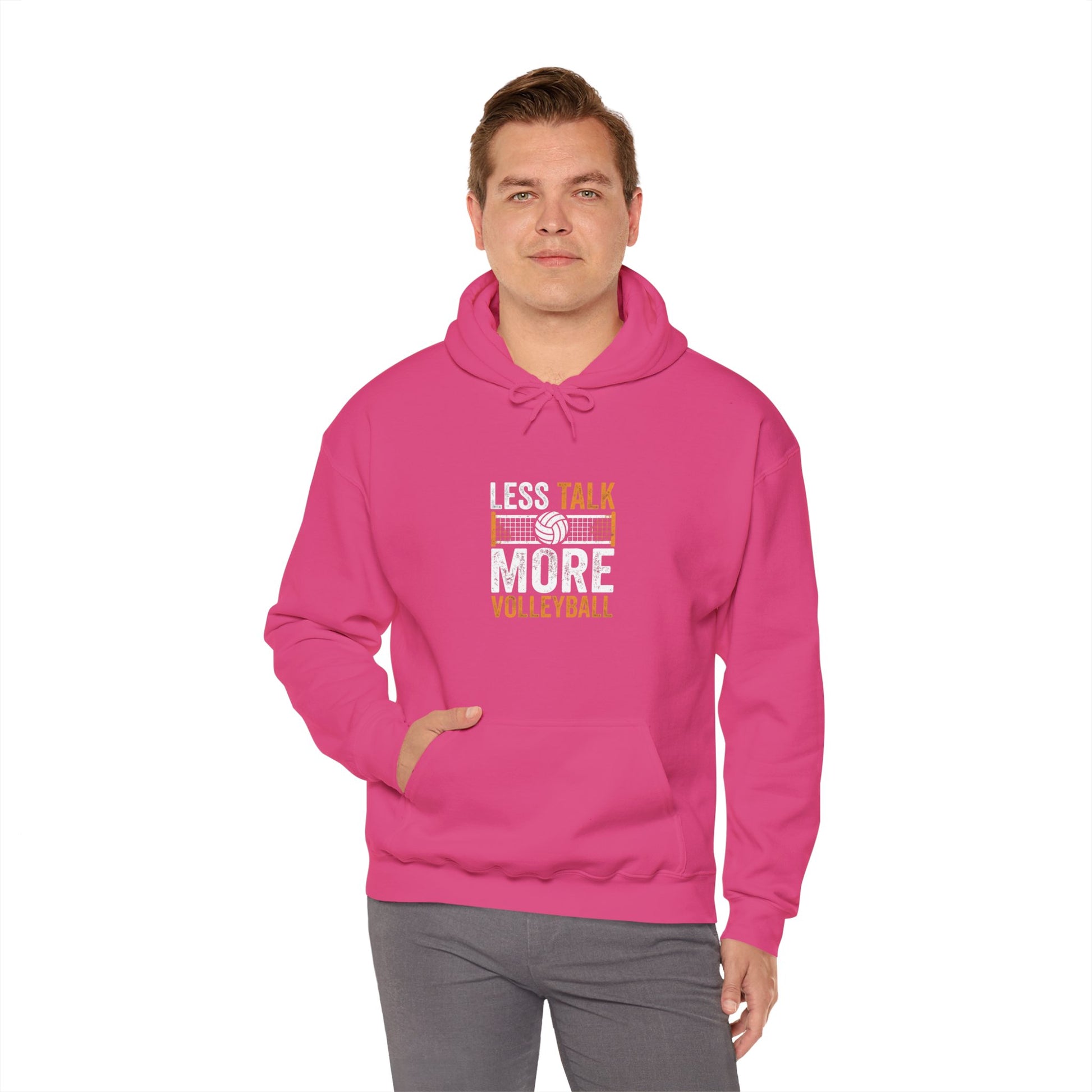 Minimalist volleyball quote design hoodie