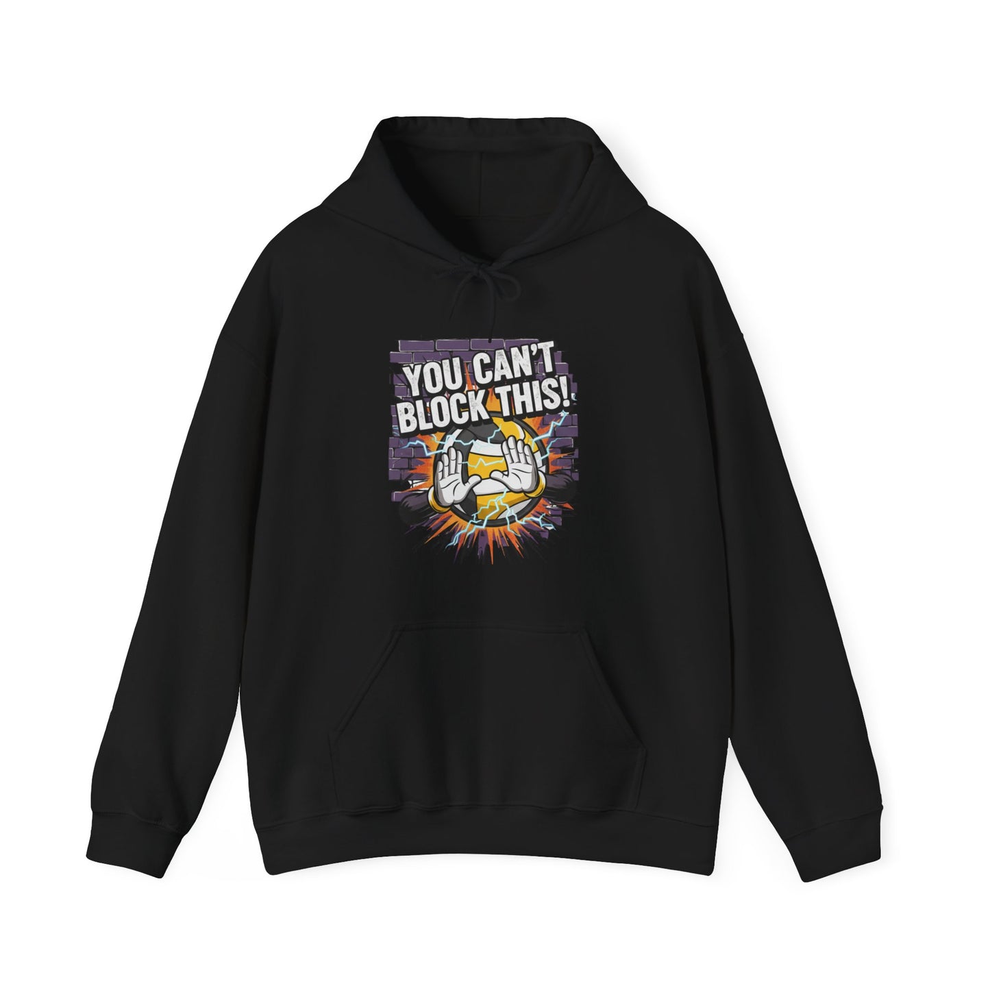 Volleyball hitter slogan You Cant Block This hoodie graphic