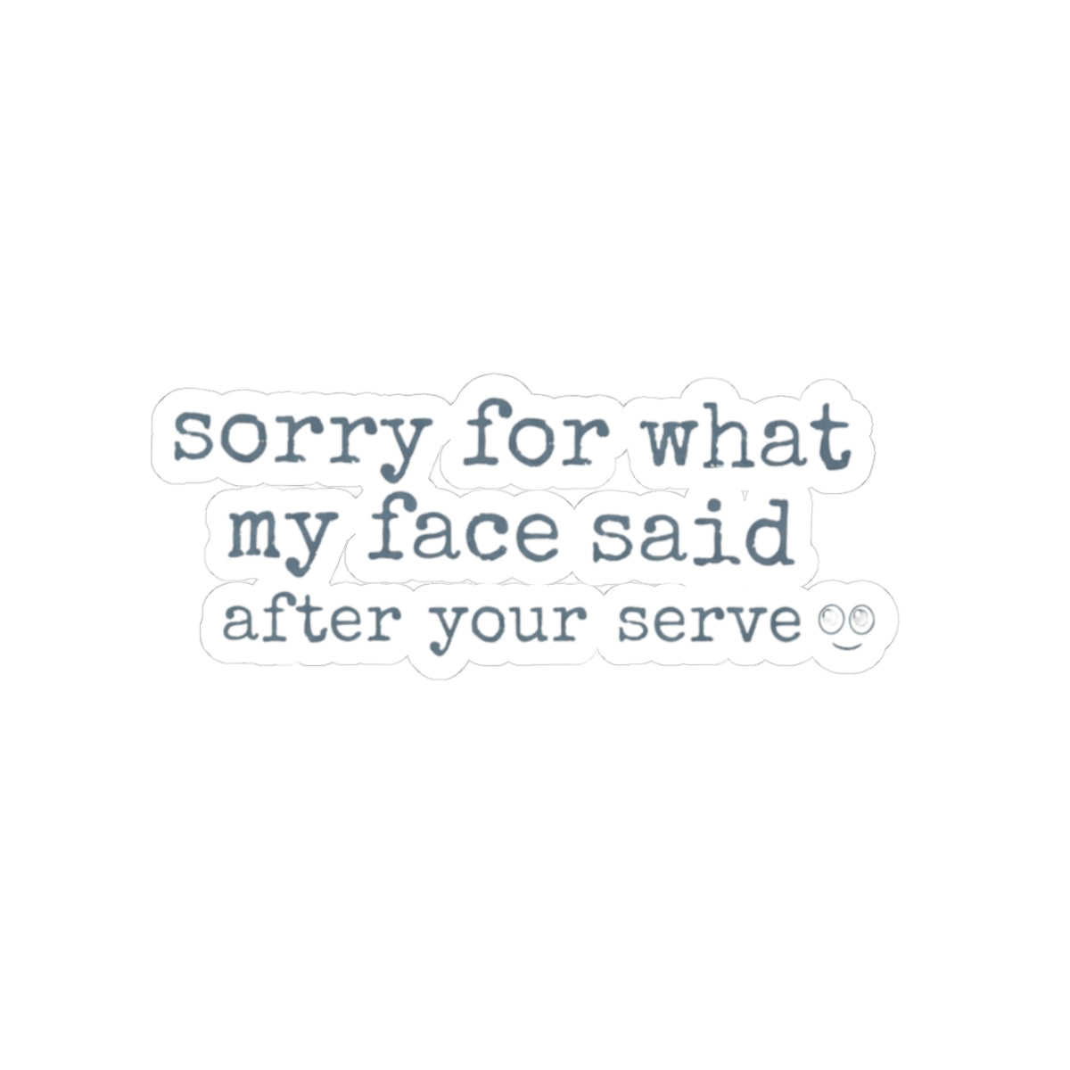 Volleyball humor sticker for athletes and fans
