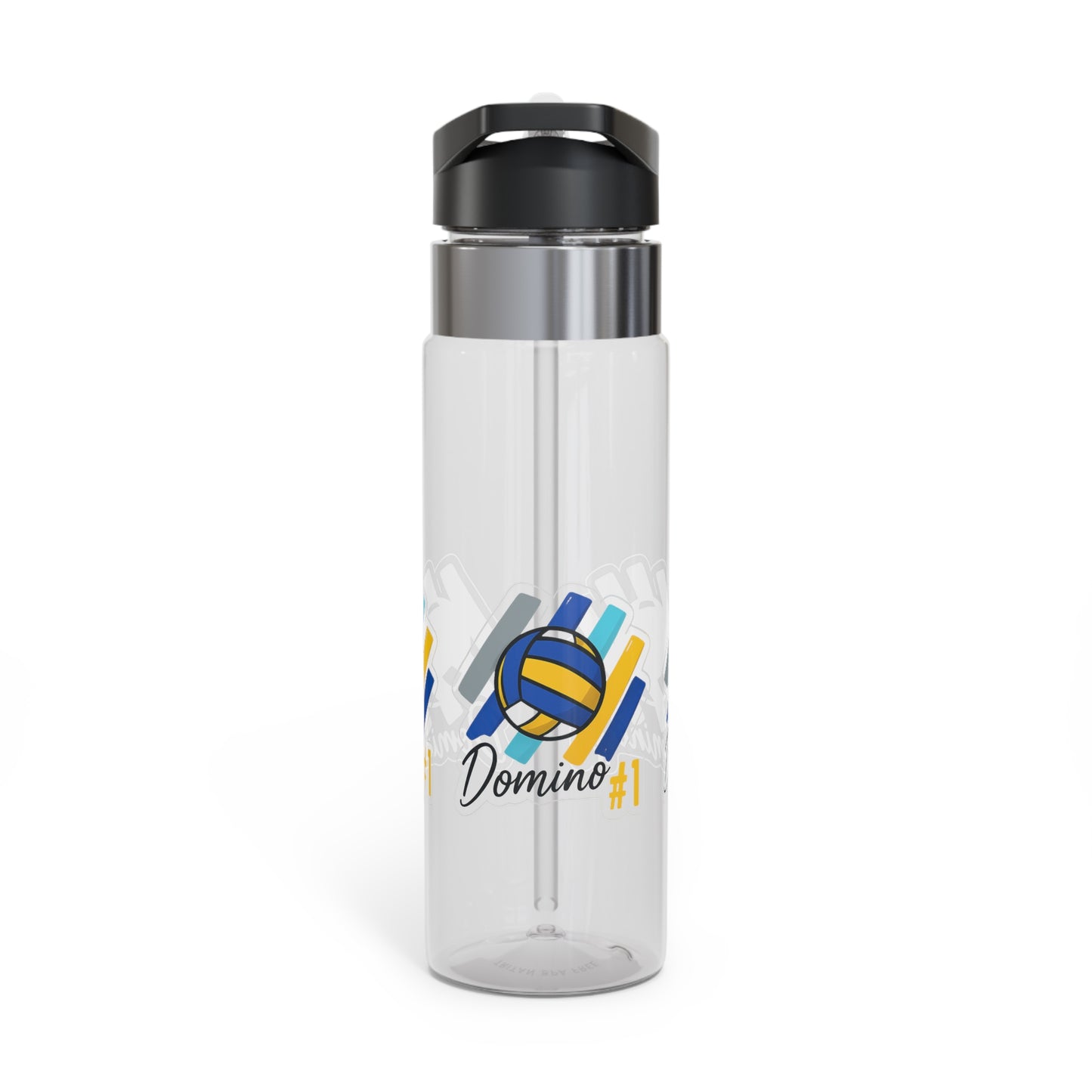 Domino Park number one volleyball water bottle with bold text design