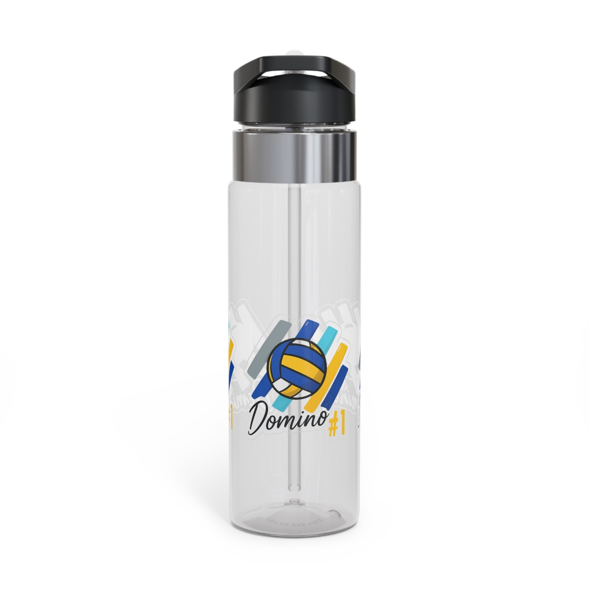 Domino Park number one volleyball water bottle with bold text design