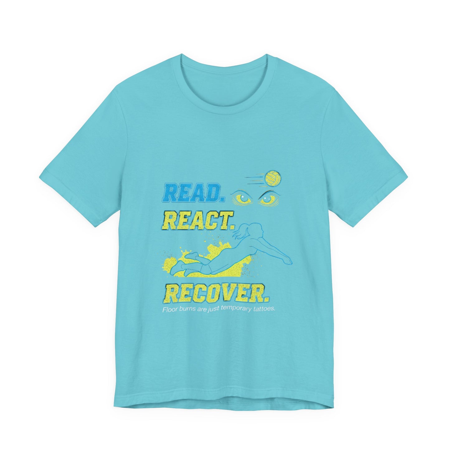 Read React Recover volleyball training t-shirt
