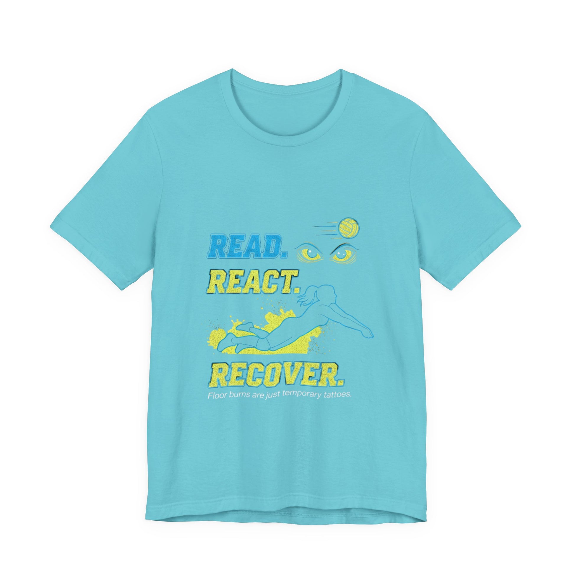 Read React Recover volleyball training t-shirt