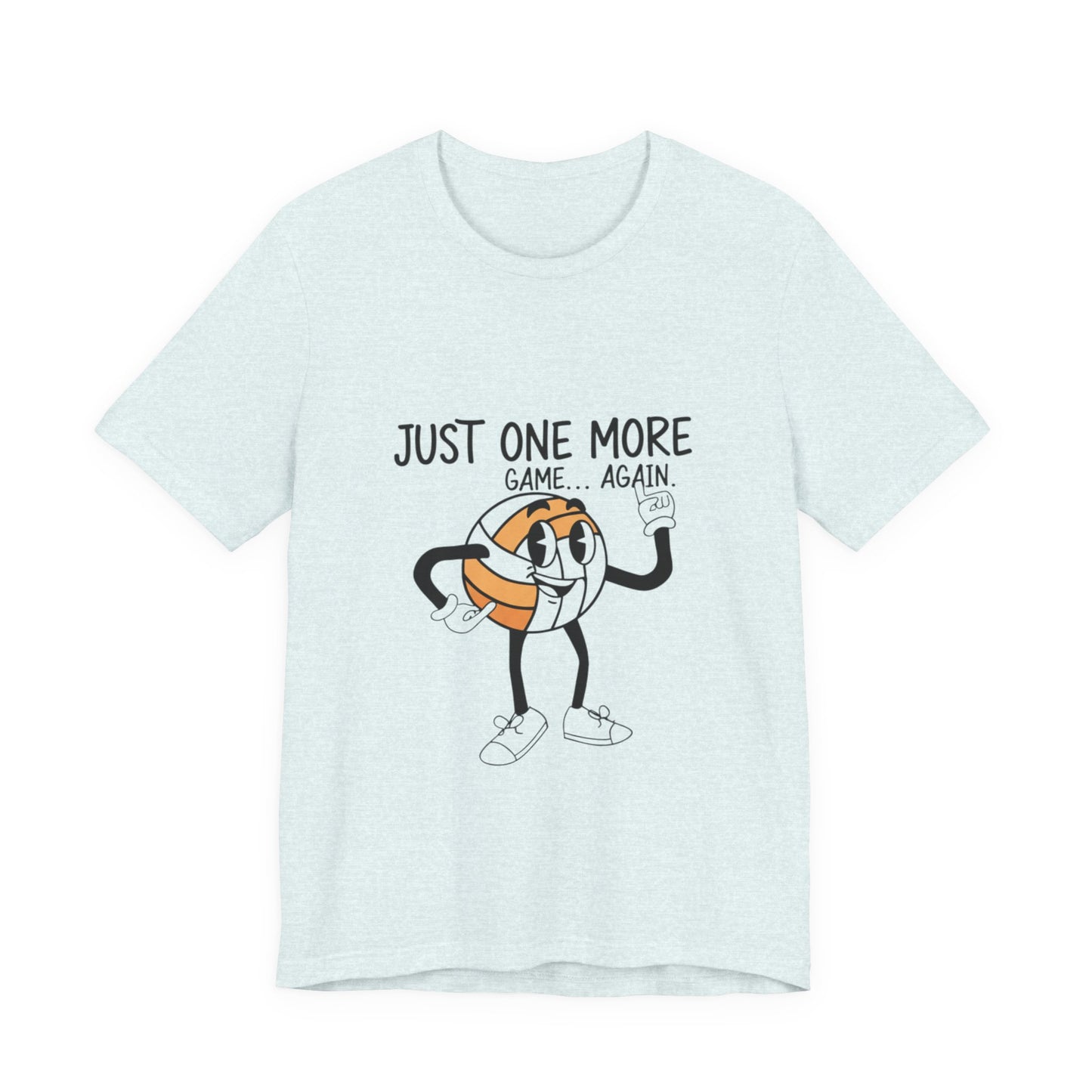 Lightweight cotton volleyball shirt on hanger