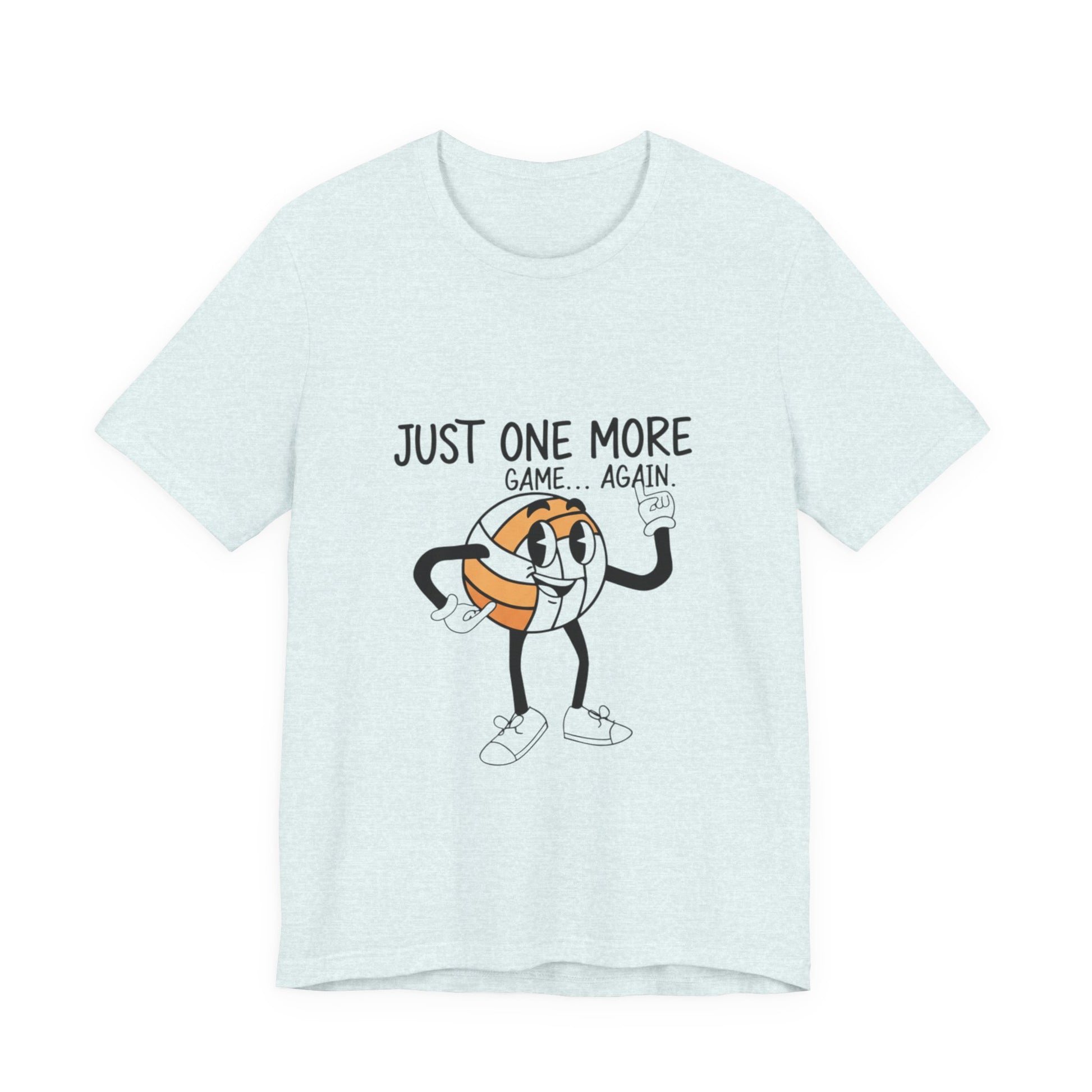 Lightweight cotton volleyball shirt on hanger