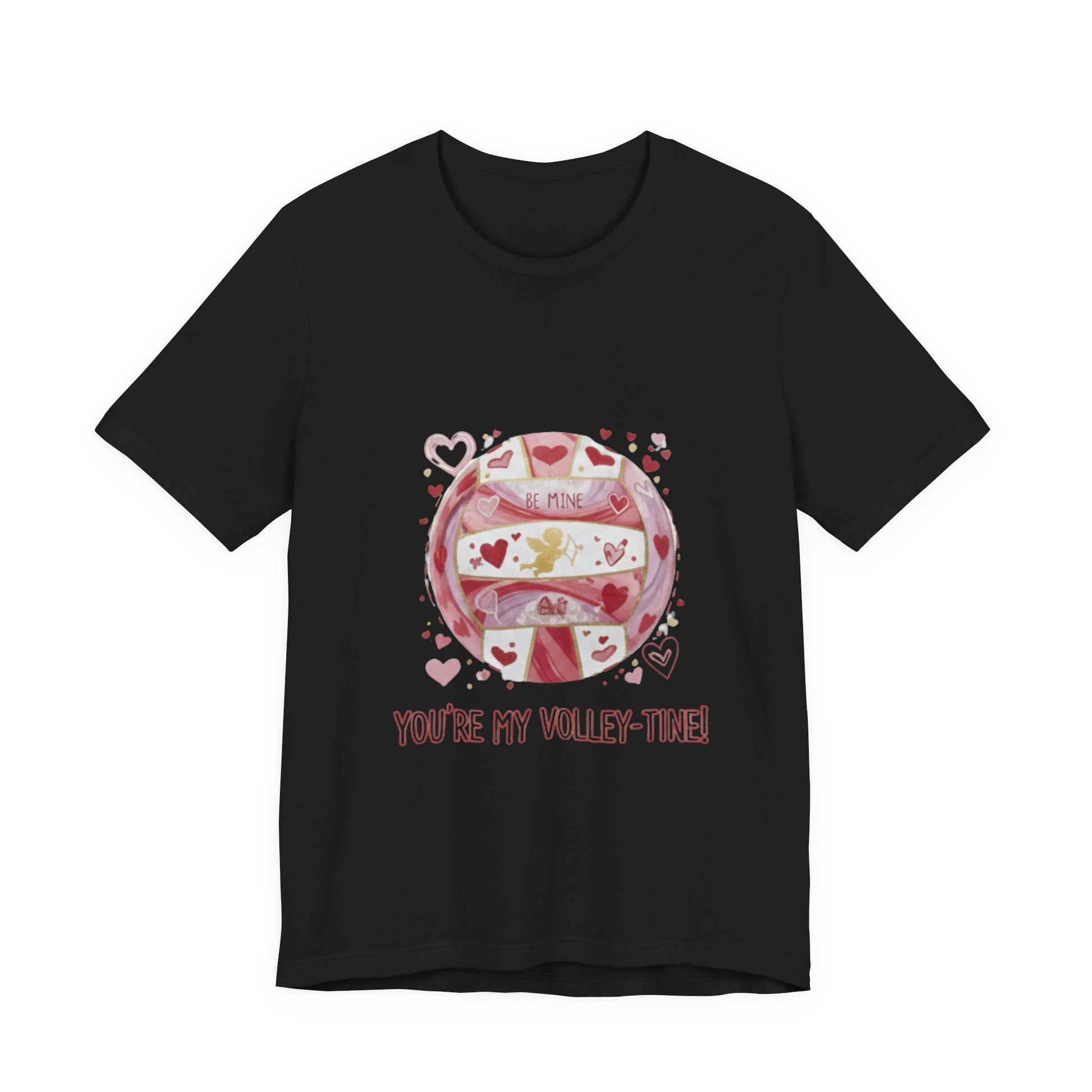 Volleyball Valentine phrase You’re My Volley-tine shirt graphic