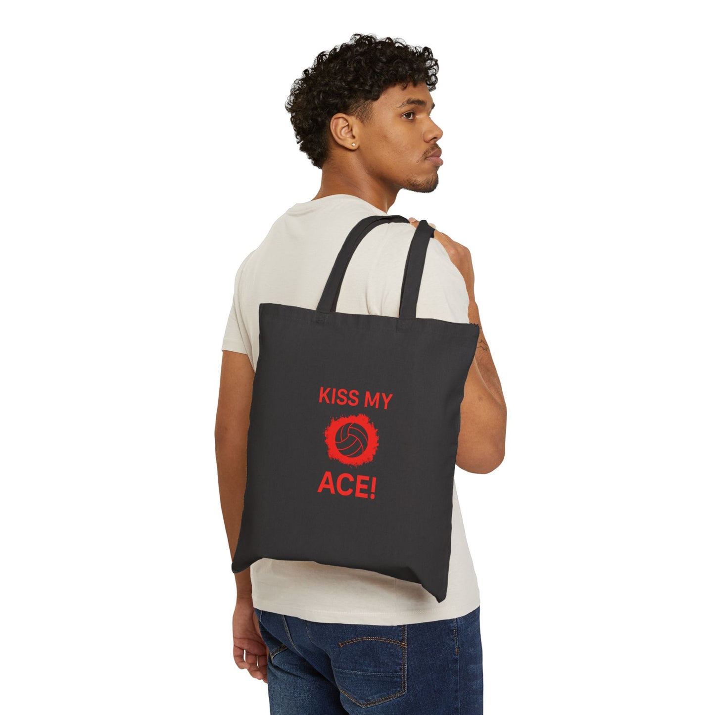durable canvas tote bag for volleyball gear
