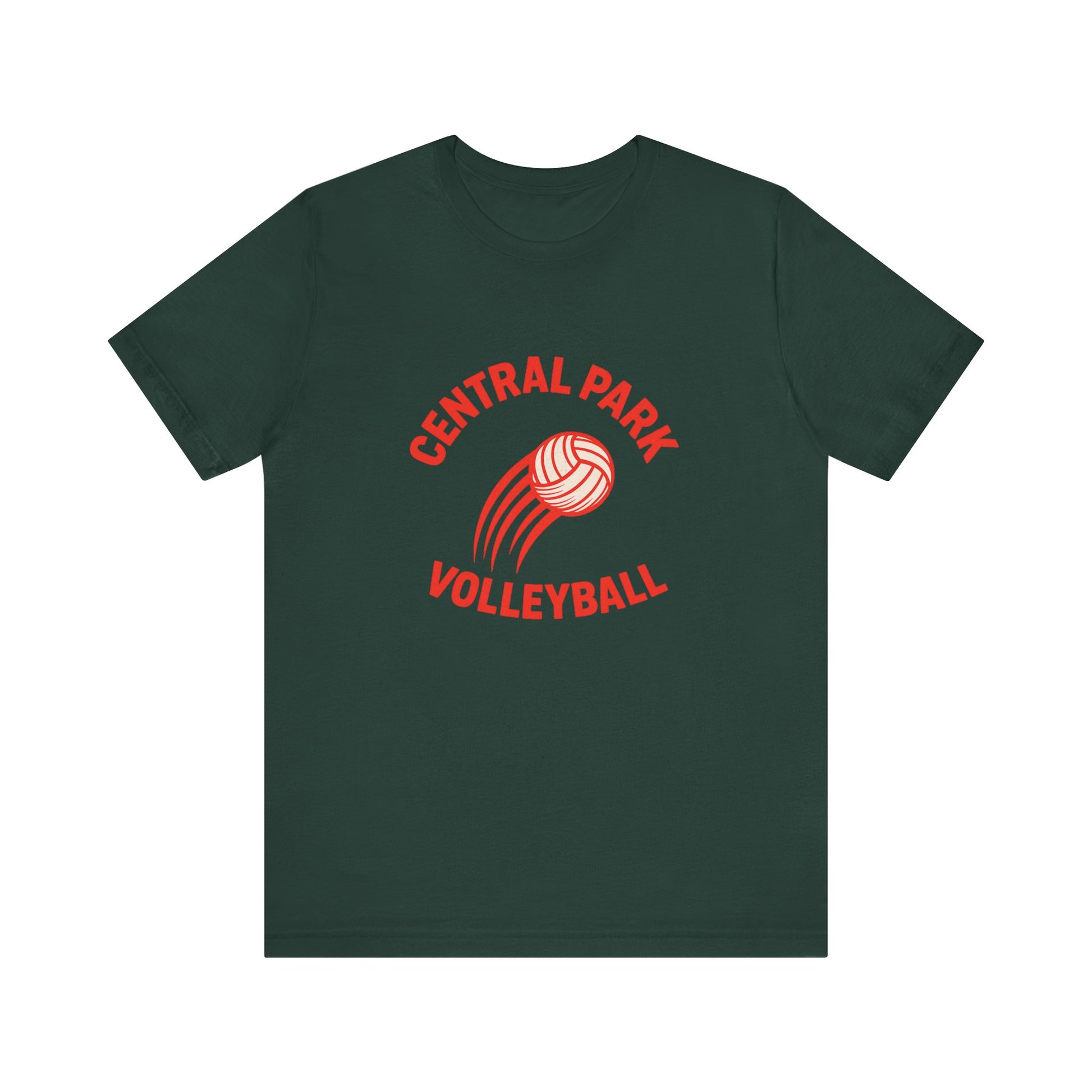 Breathable cotton volleyball fireball t-shirt.