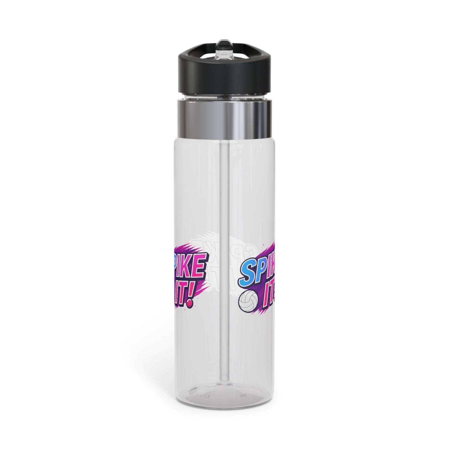 Volleyball attack phrase Spike It bottle design